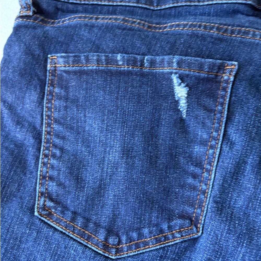 Kut from the Kloth Size 16 Chloe Boyfriend Short Denim Dark Wash Distressed - Picture 10 of 16